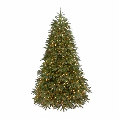 National Tree Co . Jersey Fraser Hinged 5 Foot Pre-lit Fir Christmas Tree In Green