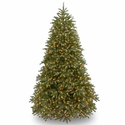 National Tree Co . Jersey Frasier Fir 7 1/2 Foot Pre-lit Fir Christmas Tree In Green