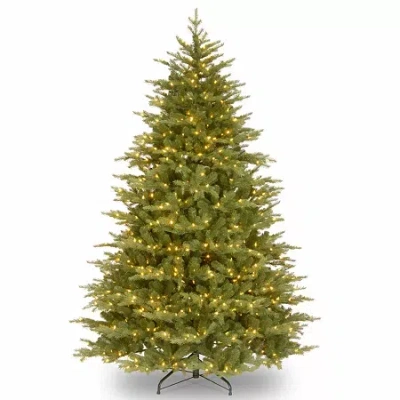 National Tree Co . Nordic Spruce Hinged 7 1/2 Foot Pre-lit Spruce Christmas Tree In Green