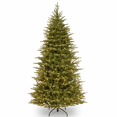 National Tree Co . Nordice Spruce Slim 7 1/2 Foot Pre-lit Spruce Christmas Tree In Green
