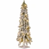 National Tree Co . Snowy Downswept 3 Foot Pre-lit Flocked Christmas Tree In Green
