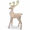 National Tree Co . Standing Reindeer Christmas Yard Art In Silver