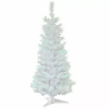 National Tree Co . White Iridescent Tinsel 3 Foot Christmas Tree In White