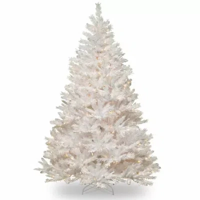National Tree Co . Winchester White Pine 7 Foot Pre-lit Pine Christmas Tree In Green