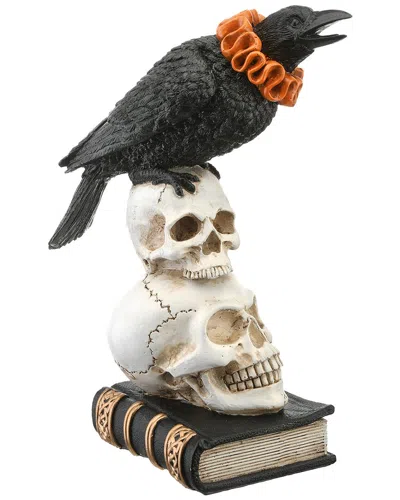 National Tree Company 11 Crow And Skulls Halloween Decor In Black