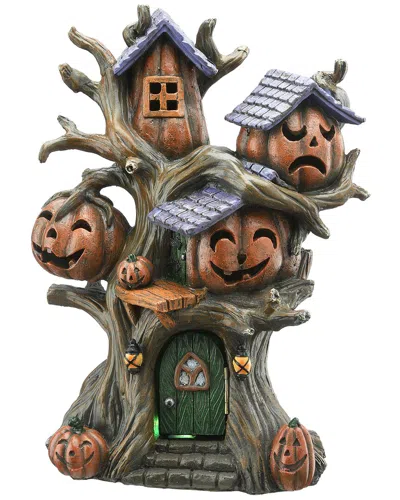 National Tree Company 12 Pumpkins Tree House In Orange