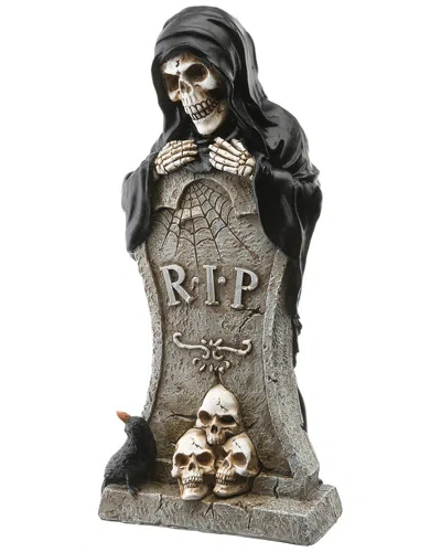 National Tree Company 12 Tombstone And Skeleton Reaper In Black
