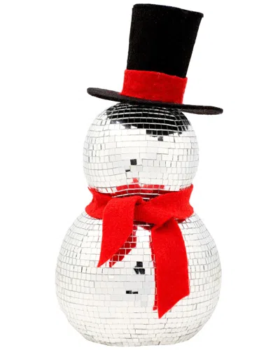 National Tree Company 12in Disco Snowman With Red Scarf