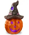 National Tree Company 14" Halloween Jack O' Lantern With Led Lights, Orange In Orange