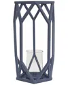 National Tree Company 14in Candle Lantern In Blue