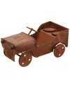 National Tree Company 14in Metal Car Lawn Ornament And Candleholder In Rust