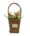 NATIONAL TREE COMPANY 15" EASTER FLORAL WALL BASKET