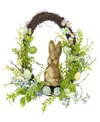 NATIONAL TREE COMPANY 16" BUNNY WITH EASTER EGGS WREATH