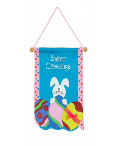 National Tree Company 18" Easter Greetings Banner In Blue