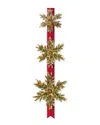 National Tree Company 18in, 22in, & 26in Triple Snowflake Door Decor Piece With 100 Warm White Batte