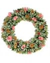 National Tree Company 18in Spring Pastel Floral Wreath In Multi