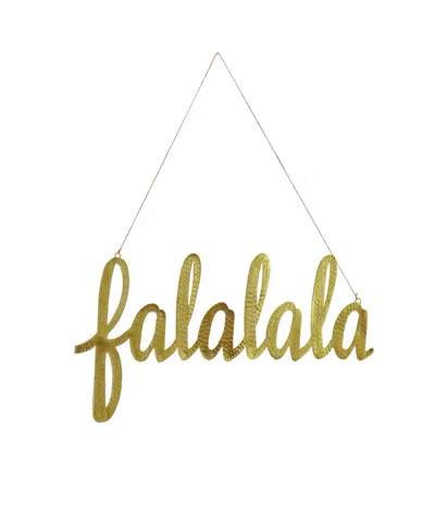National Tree Company 19 Hgtv Home Collection Falalala Metal Wall Decoration In Gold