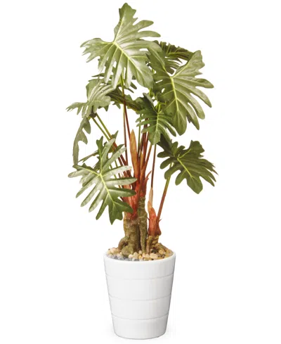 National Tree Company 21 Garden Accents Philodendron Flower In Green