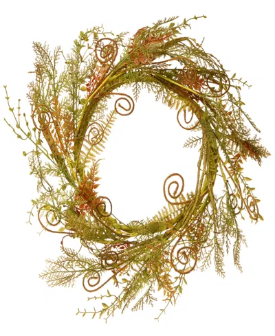 National Tree Company 22 Fern Wreath In Green