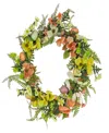 NATIONAL TREE COMPANY 22" FERNS AND FLOWERS EASTER WREATH