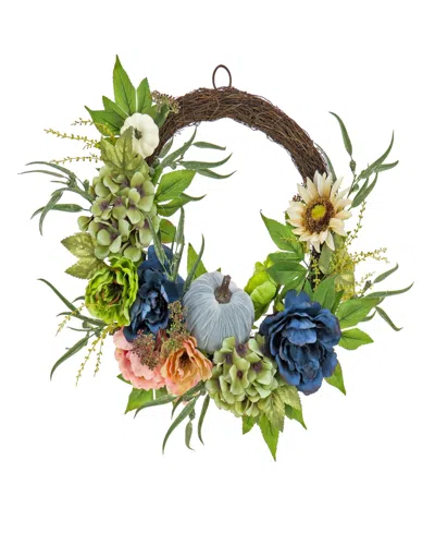 National Tree Company 22" Harvest Wreath Decoration In Green