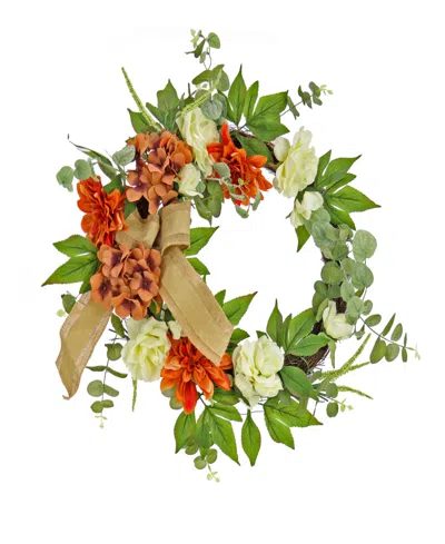National Tree Company 24" Harvest Wreath Decoration In Multi