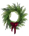 National Tree Company Christmas Cottage Wreath, 24 Inches In Green