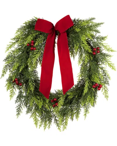 National Tree Company 24in Feel-real® Christmas Classic Wreath In Green