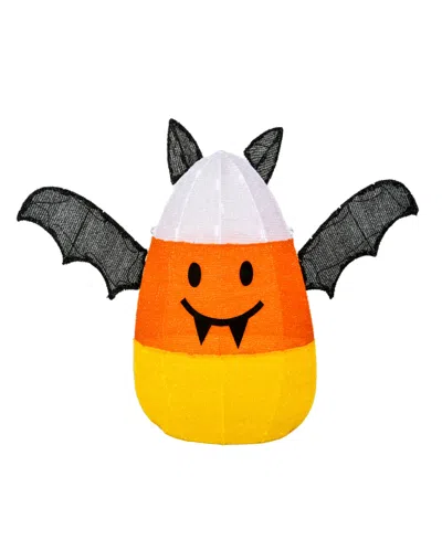 National Tree Company 27 Pre-lit Candy Corn Bat In Orange