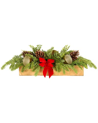 National Tree Company 27in Christmas Bells Centerpiece In Green