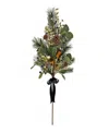 National Tree Company 28" Hgtv Home Collection Swiss Chic Spray Pair In Blue