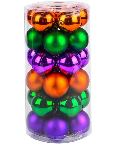 National Tree Company 30-piece Halloween Ball Ornaments Set In Orange