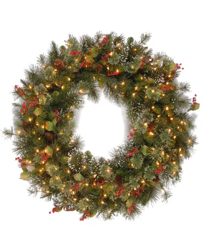 National Tree Company 30in Pine Wreath With Cones And Berries