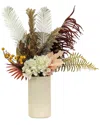 National Tree Company 31in Potted Fern And Hydrangea Assortment In Black