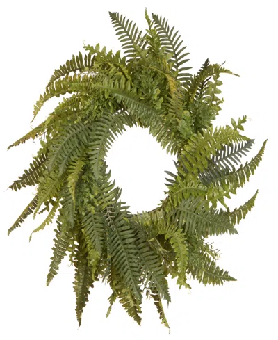 National Tree Company 35 Fern Wreath In Green