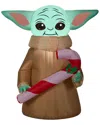 National Tree Company 3.5ft Inflatable Baby Yoda In Green