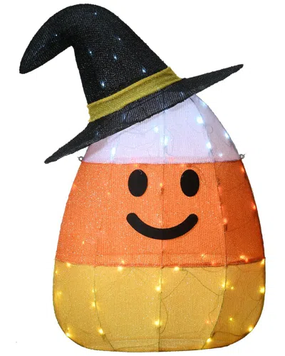 National Tree Company 35in Pre-lit Candy Corn Witch In Orange