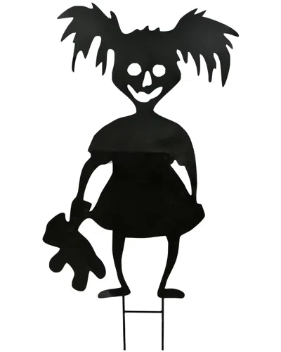 National Tree Company 38 Halloween Scary Girl Garden Stake In Black