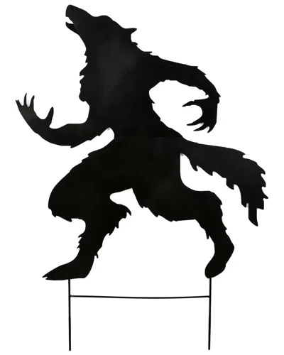 National Tree Company 38 Halloween Werewolf Garden Stake In Black
