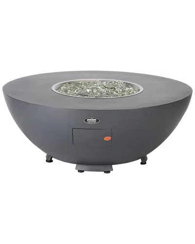 National Tree Company 40in Contemporary Round Propane Fire Pit Table In Gray