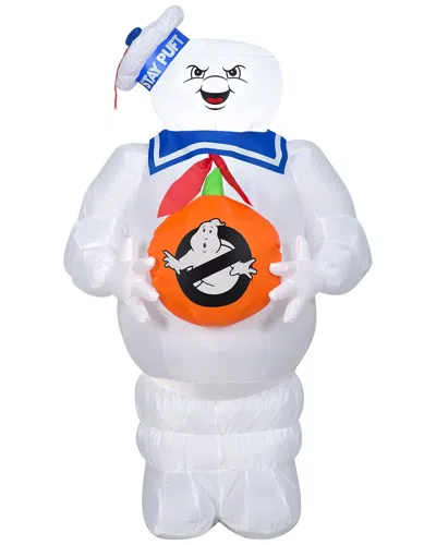National Tree Company 42in Inflatable Halloween Stay-puft Marshmallow Ma In White