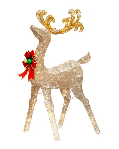National Tree Company 48in Crystal Splendor Deer In Gold