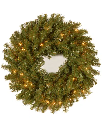 National Tree Company 48in Norwood Fir Wreath With Clear Lights In Multicolor