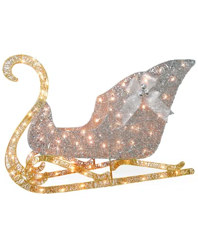 National Tree Company 48in Santa's Sleigh With Clear Lights