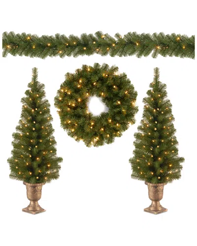 National Tree Company 4pc Entryway Set In Green