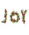 National Tree Company 5' Hgtv Home Collection Evergreen Joy Wall Decoration In Green