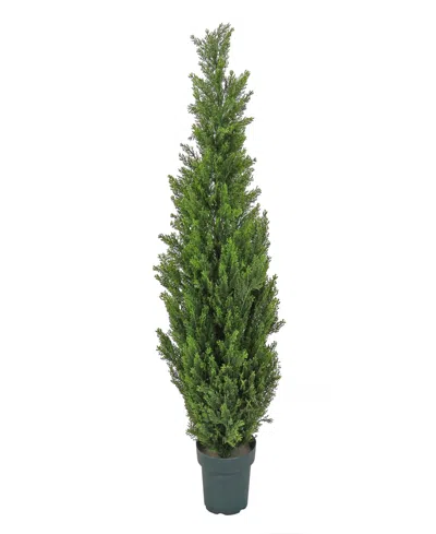 National Tree Company 50 Cedar Tree In Dark Green Round Growers Pot