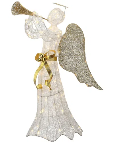 National Tree Company 51in Trumpeting Angel With Warm Lights In White