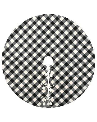 National Tree Company 52in General Store Collection Plaid Tree Skirt In Black