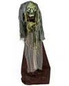National Tree Company 59 Animated Halloween Green Witch Sound Activated Decor In Green